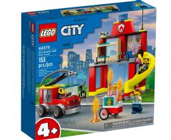 LEGO CITY - LA CASERNE ET LE CAMION DE POMPIERS #60375